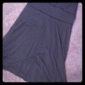 Navy and white sleeveless dress